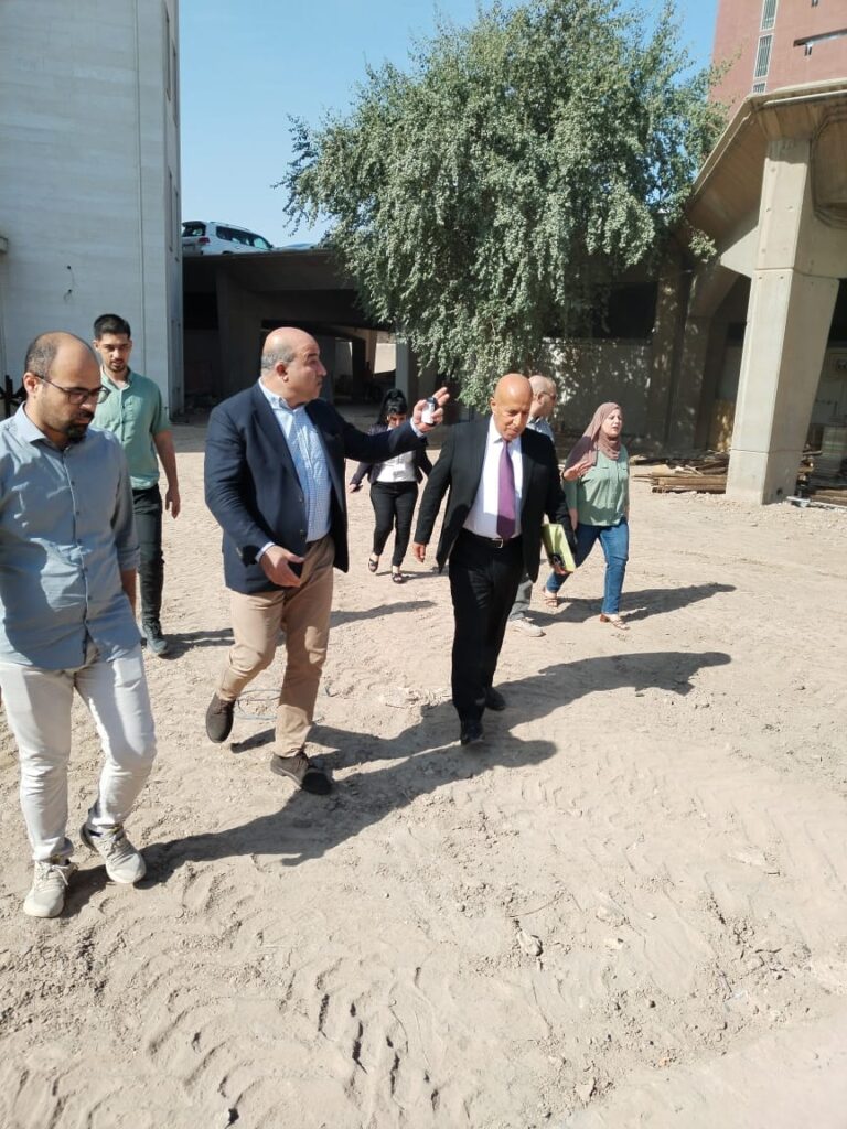 مديرعام دائرة المباني يزور مشروع أنشاء الابنية الملحقة لوزارة التخطيط في العاصمة بغداد