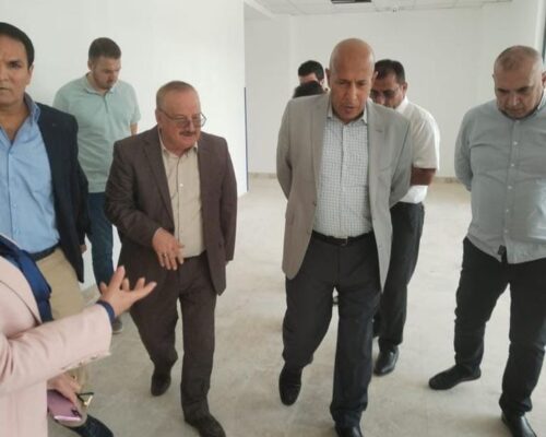 مديرعام دائرة المباني يزور مشروع مستشفى علاج الامراض السرطانية وزراعة نخاع العظم في محافظة دهوك