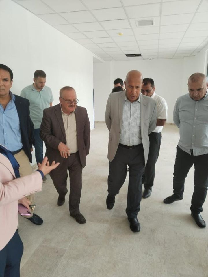 مديرعام دائرة المباني يزور مشروع مستشفى علاج الامراض السرطانية وزراعة نخاع العظم في محافظة دهوك