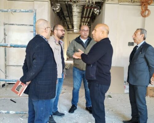 مديرعام دائرة المباني يزور مشروع أنشاء الابنية الملحقة لوزارة التخطيط في العاصمة بغداد