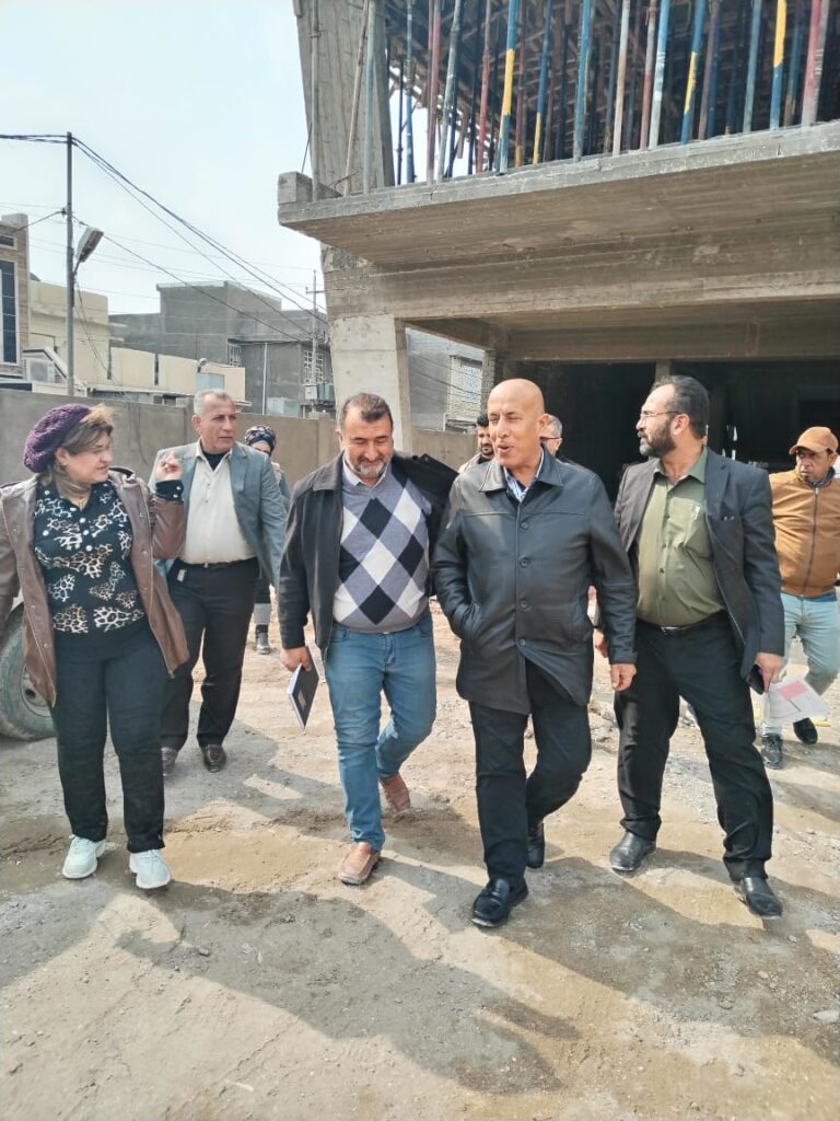 مديرعام دائرة المباني يزور مشروع الابنية المدرسية في محافظة ديالى