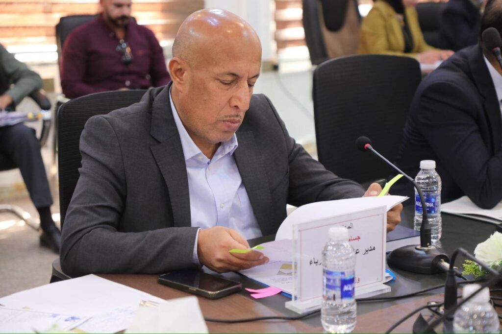 مدير عام دائرة المباني يحضر الاجتماع الخاص بمشاريع الجهد الخدمي والهندسي