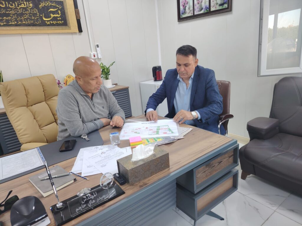 مدير عام دائرة المباني يزور  مشروع الحي الدبلوماسي في العاصمة بغداد