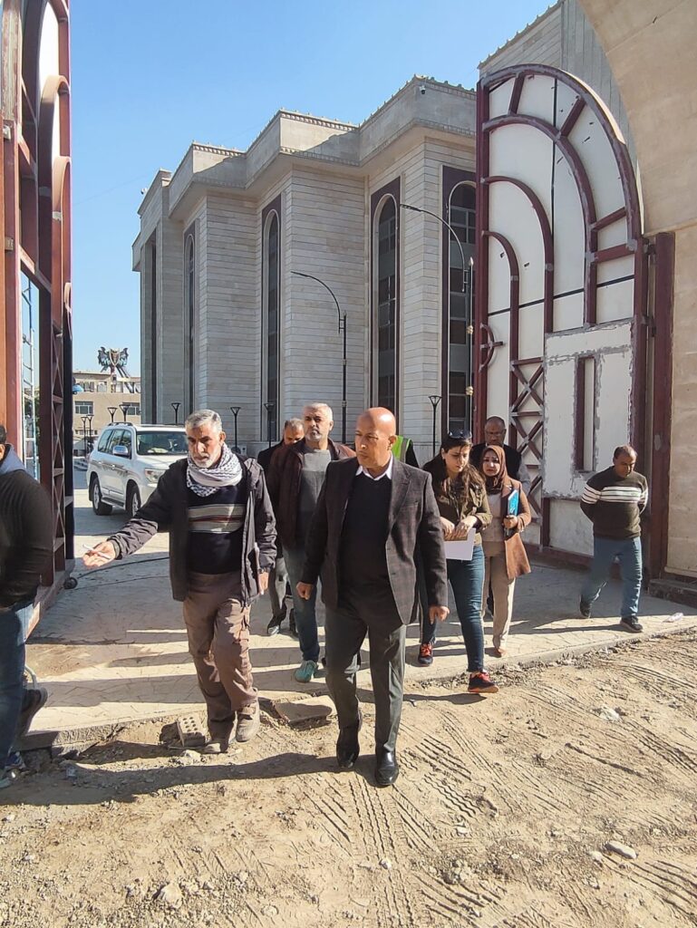 مديرعام دائرة المباني يتابع الاعمال ميدانياً لمشروع بطريكية بابل الكلدانية في العاصمة بغداد
