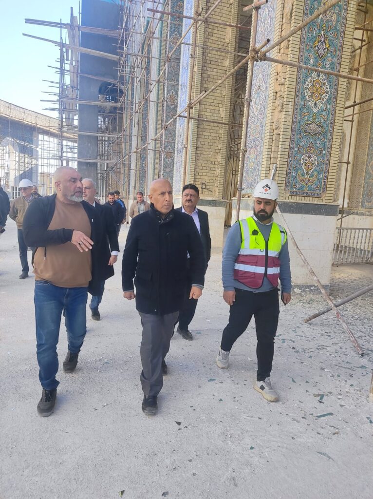 مديرعام دائرة المباني يزور مشروع مرقد الشهيد الصدر(قدس الله سره ) في محافظة النجف الاشرف