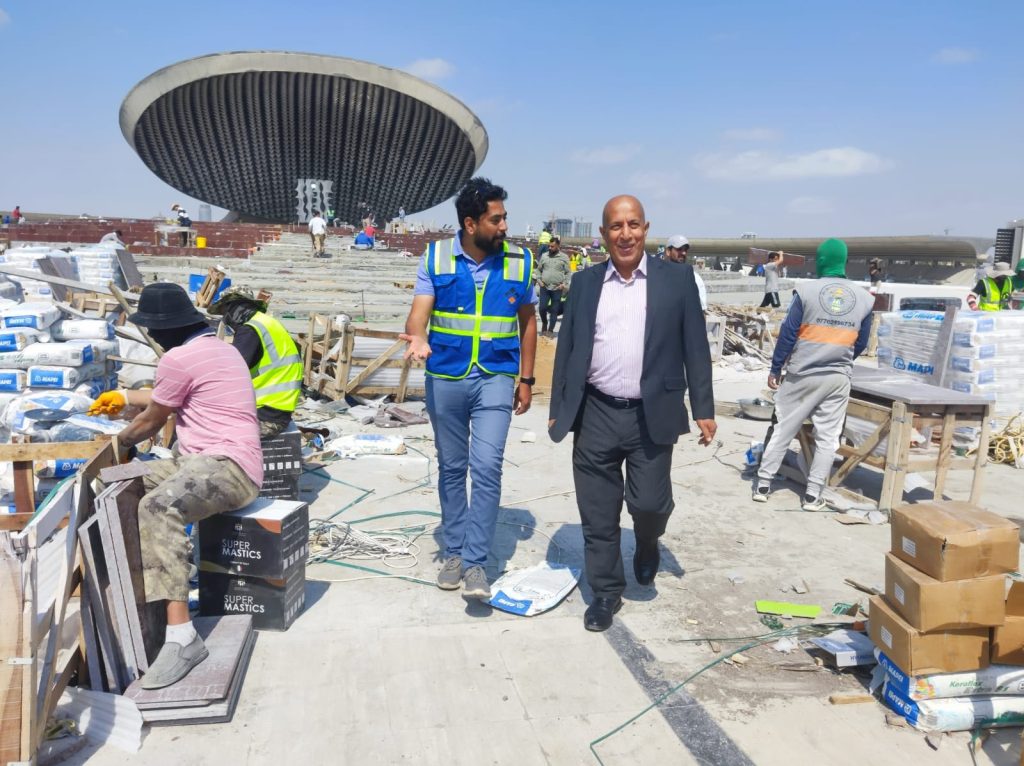 المدير العام لدائرة المباني يتفقد مشروعي تأهيل نصب الجندي المجهول وساحة الاحتفالات الكبرى