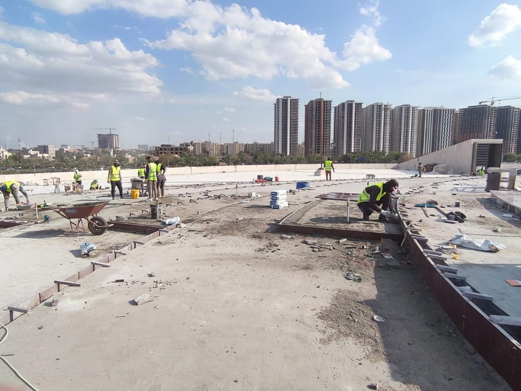 المدير العام لدائرة المباني يطلع ميدانيا على مشروعي تأهيل نصب الجندي المجهول وساحة الاحتفالات الكبرى