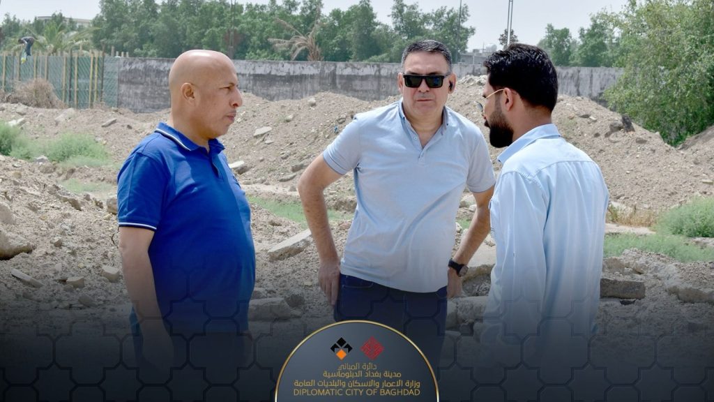 مدير عام دائرة المباني المهندس عمار عبدالرزاق الجبوري يزور مشروع الحي الدبلوماسي