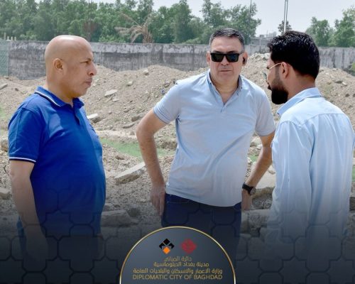 مدير عام دائرة المباني المهندس عمار عبدالرزاق الجبوري يزور مشروع الحي الدبلوماسي