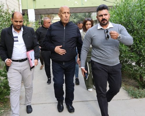 زيارة ميدانية لمتابعة أعمال مشروع إعادة تأهيل بناية اللجنة الدائمة للامتحانات الواقعة في مدرسة عتبة بن غزوان