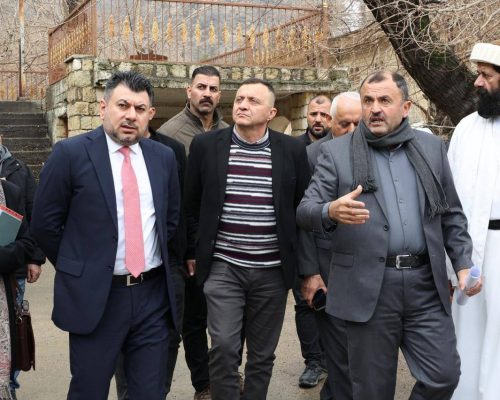 مدير عام دائرة المباني وكالةً يجري زيارة ميدانية إلى معبد لالش في دهوك