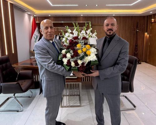 مدراء عامون يهنئون المستشار الفني لوزارة الإعمار والإسكان بمناسبة تسنمه مهام منصبه