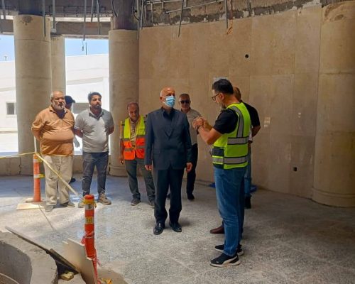 المستشار الفني لوزارة الاعمار والاسكان و️ مديرعام دائرة المباني يتفقد مشروع أبنية وزارة التخطيط في بغداد