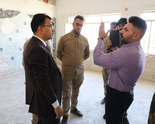 زيارة ميدانية لمتابعة أعمال تأهيل مدرسة الإمام علي (ع) ضمن مشاريع الجهد الخدمي والهندسي