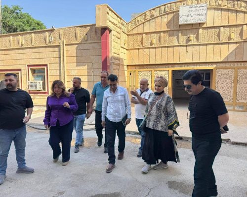 معاون مدير عام دائرة المباني يتفقد سير العمل في مشروع مستشفى جلولاء العام