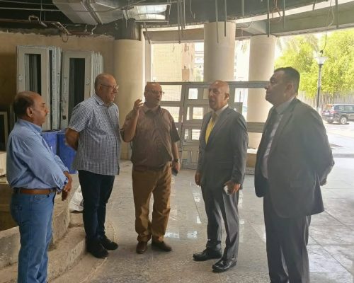 المستشار الفني لوزارة الاعمار والاسكان يتفقد مشروع أبنية وزارة التخطيط في بغداد