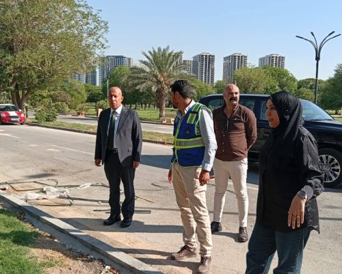 مدير عام دائرة المباني يتفقد مشروع نصب الجندي المجهول في بغداد