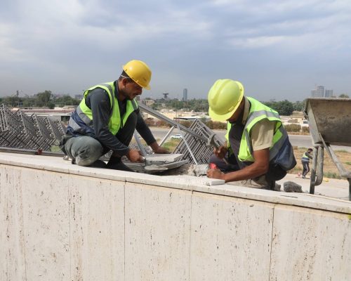 دائرة المباني تواصل أعمالها في مشروع ساحة الاحتفالات ونصب الجندي المجهول في بغداد